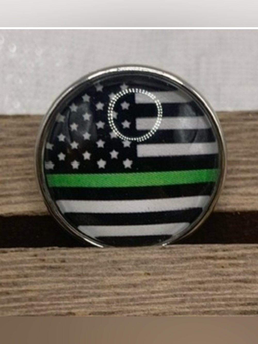 US Military Federal Law Enforcement Flag - Snap Button Charm - 18mm/20mm Charm